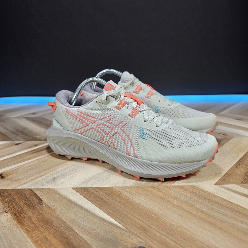 ASICS Gel Excite Trail 2 Women's 9 Gray Coral Running Shoes 1012B412 Sneakers